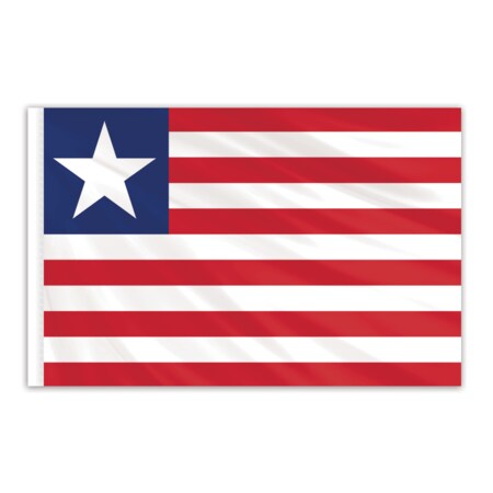 Liberia Indoor Nylon Flag 2'x3'
